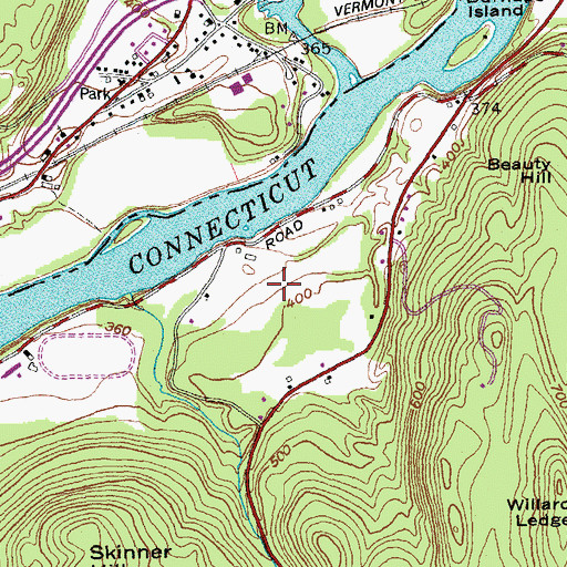 Topographic Map of Riverview Farm, NH