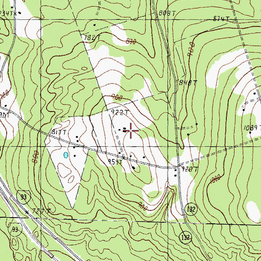 Topographic Map of Surowiec Farm, NH