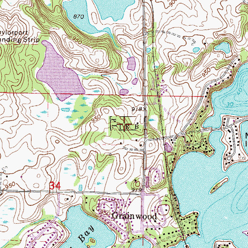 Topographic Map of Eagle Creek, MN