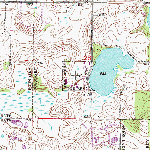 Topographic Map of Sakpe, MN