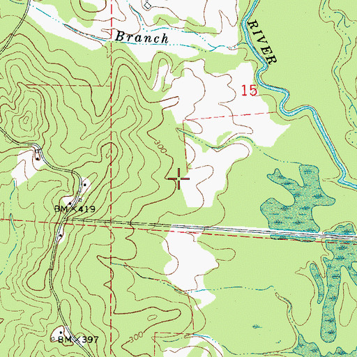 Topographic Map of Sullivan Jersey Farm, AL