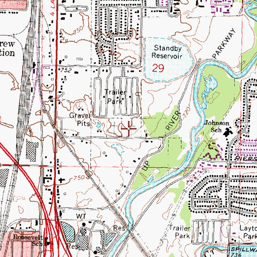 Topographic Map of Saint Michael's Byzantine Catholic Cemetery, MI