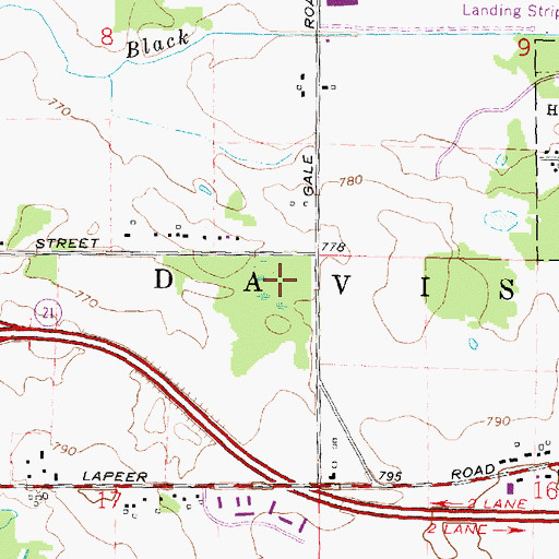 Topographic Map of Generation of Destiny Ministry, MI