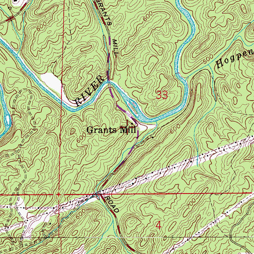 Topographic Map of Saint Bede's Anglican Church, AL