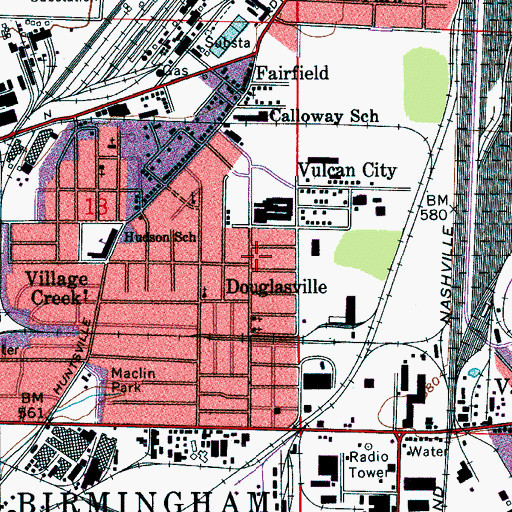 Topographic Map of Apostolic Church of God, AL