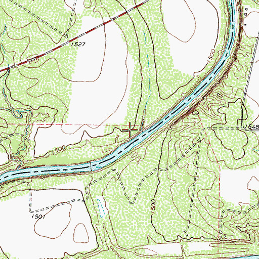 Topographic Map of O. H. Ivie Reservoir, TX