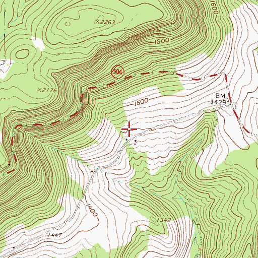 Topographic Map of Rattlesnake Mountain Farm, PA