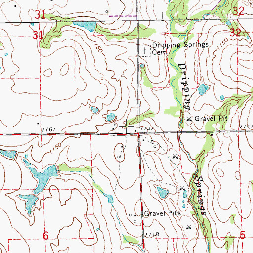 Topographic Map of Coulters York Farm, OK