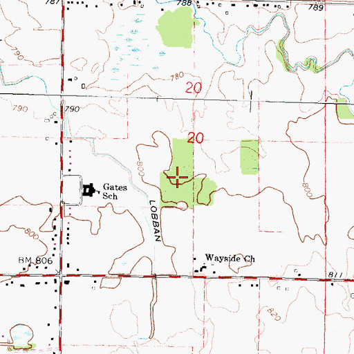 Topographic Map of Copper Ridge Golf Club, MI