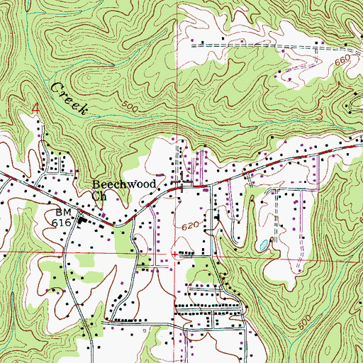 Topographic Map of Evangel Assembly of God Church, AL