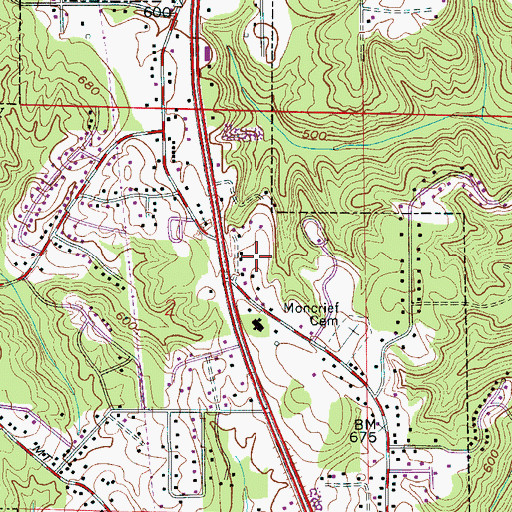 Topographic Map of Gardendale First Assembly of God Church, AL