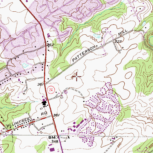 Topographic Map of Ekklesia Community Ministries, MD