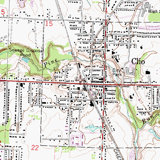 Topographic Map of Clio Station, MI
