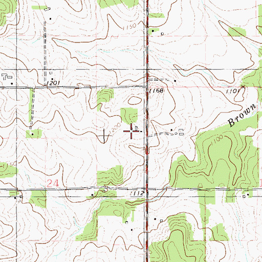 Topographic Map of Last Chance Dairy, WI