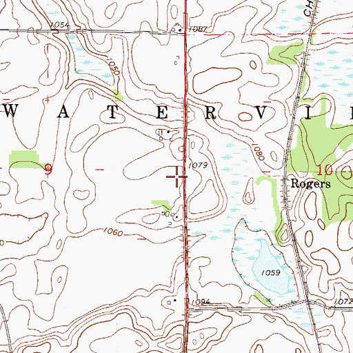 Topographic Map of Gishville School (historical), MN