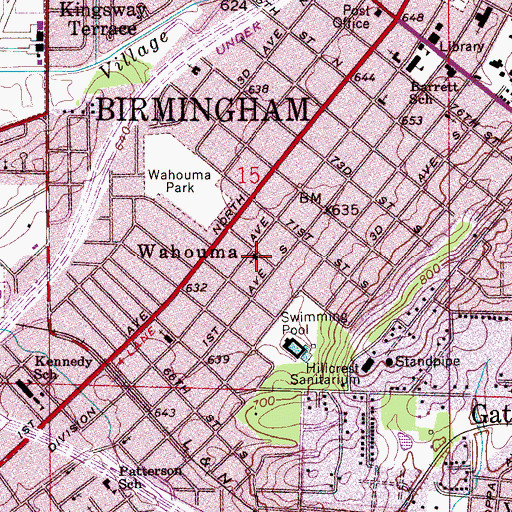Topographic Map of Grant Chapel African Methodist Episcopal Church, AL