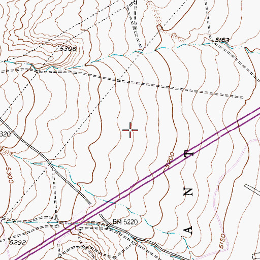 Topographic Map of Painted Sky Elementary School, NM