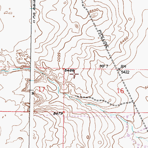 Topographic Map of Tierra Antigua Elementary School, NM