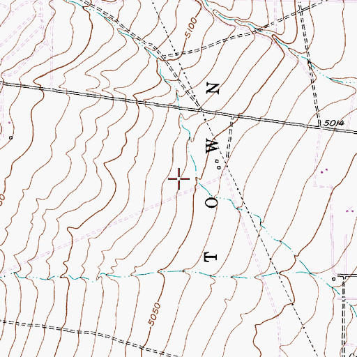 Topographic Map of Rudolfo Anaya Elementary School, NM