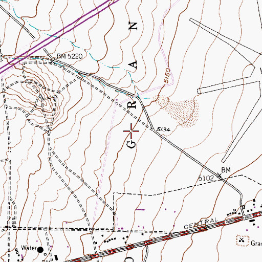Topographic Map of Jimmy Carter Middle School, NM