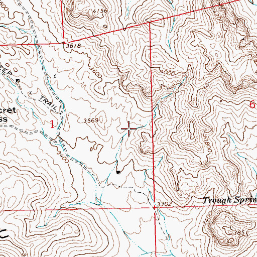Topographic Map of Cowboy Arch, AZ