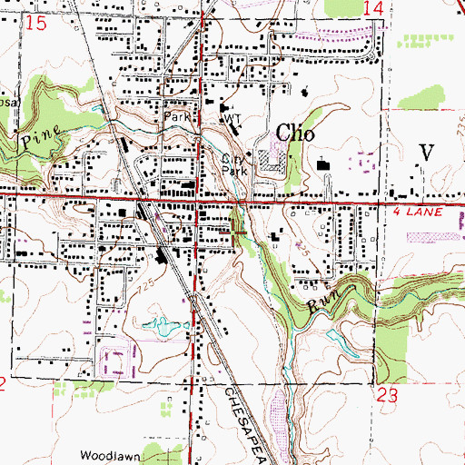 Topographic Map of Clio Seventh-Day Adventist Church, MI