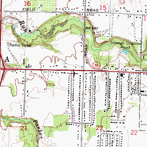 Topographic Map of Community of Christ Clio Church, MI