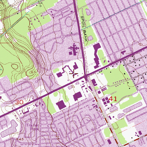 Topographic Map of Living Stones Community Church, FL