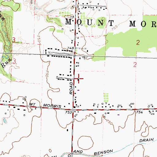 Topographic Map of Korean Presbyterian Church, MI