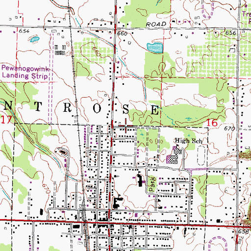 Topographic Map of Good Shepherd Church, MI