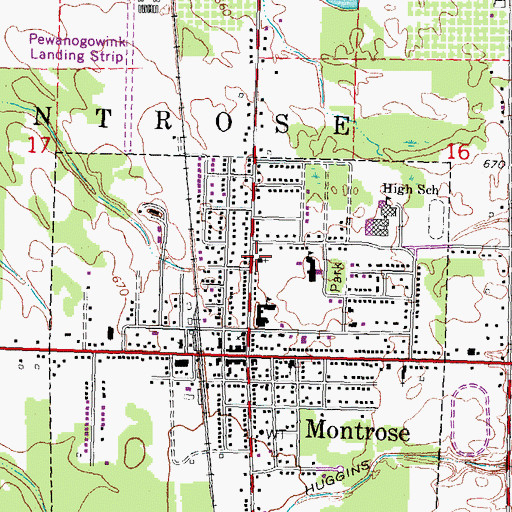 Topographic Map of Lamb of God Fellowship, MI