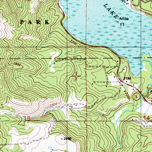 Topographic Map of Parkline Census Designated Place, ID