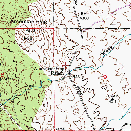 Topographic Map of Cody Trailhead, AZ