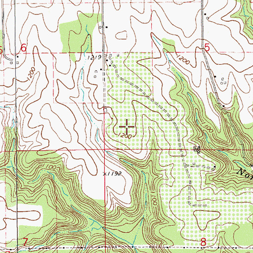 Topographic Map of Connell's Sunridge Orchard, WI
