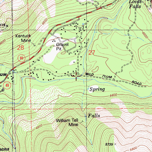 Topographic Map of Haypress Creek, CA