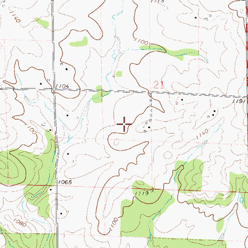 Topographic Map of Maple Leaf Orchard, WI