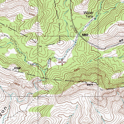 Topographic Map of Hirabayashi Trailhead, AZ