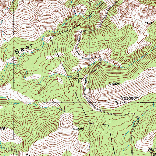 Topographic Map of Thimble Peak Vista, AZ