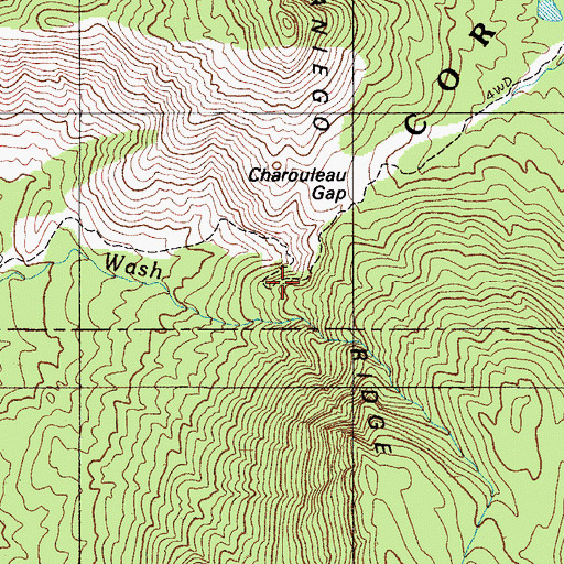 Topographic Map of Samaniego Trailhead, AZ