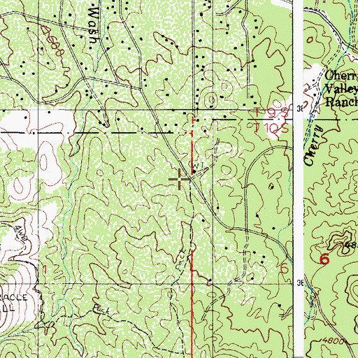 Topographic Map of Lower Oracle Ridge Trailhead, AZ