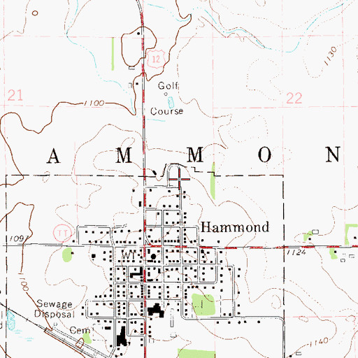 Topographic Map of Golfview Mobile Home Park, WI