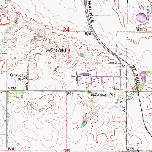 Topographic Map of Brenton Brothers Feedlot, IA