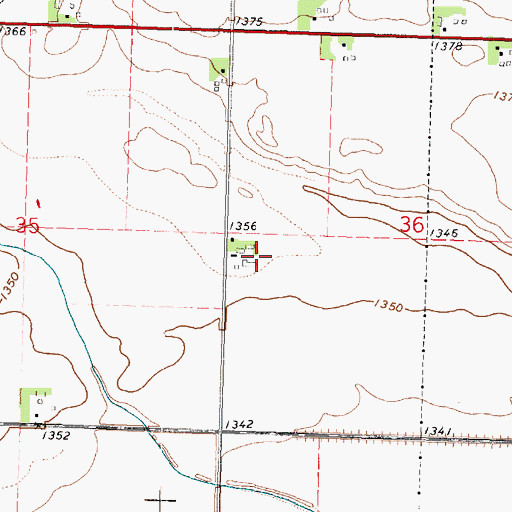 Topographic Map of Jensen Farms, IA
