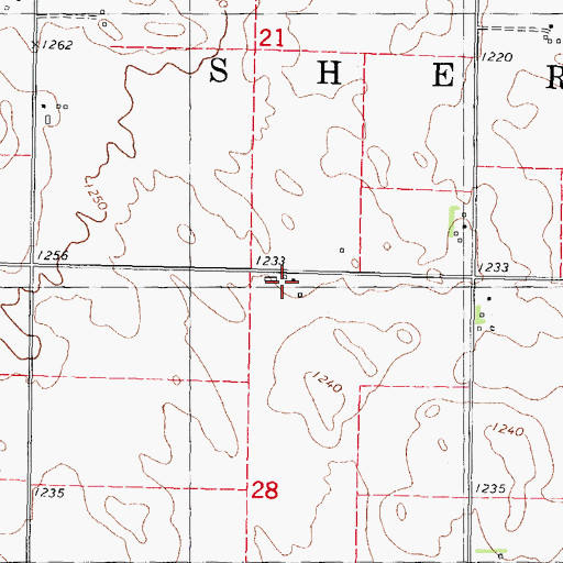 Topographic Map of Onken Feedlots, IA
