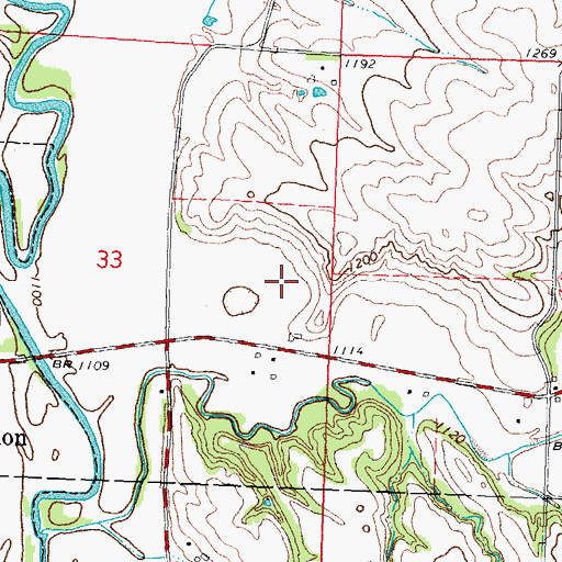 Topographic Map of Pithan Feedlot, IA