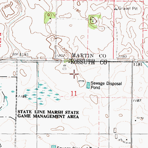 Topographic Map of Rock N Sons Feedlot, IA