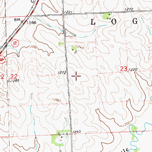 Topographic Map of Valley View Feedlots, IA