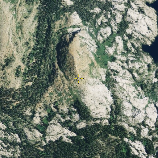 Aerial/Satellite Image of Haystack Mountain, CA