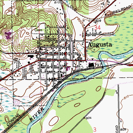 Topographic Map of Park Theatre Historical Marker, MI