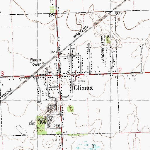 Topographic Map of Daniel B. Eldred House Historical Marker, MI